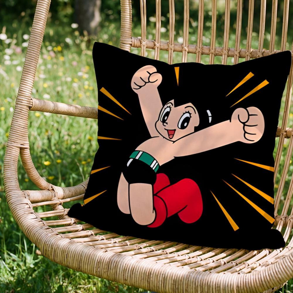 Hot A Astro Boying Cushion Cover Versatile DoubleSided Pillow Case Fit for Sofa Bed Car Daily Decor