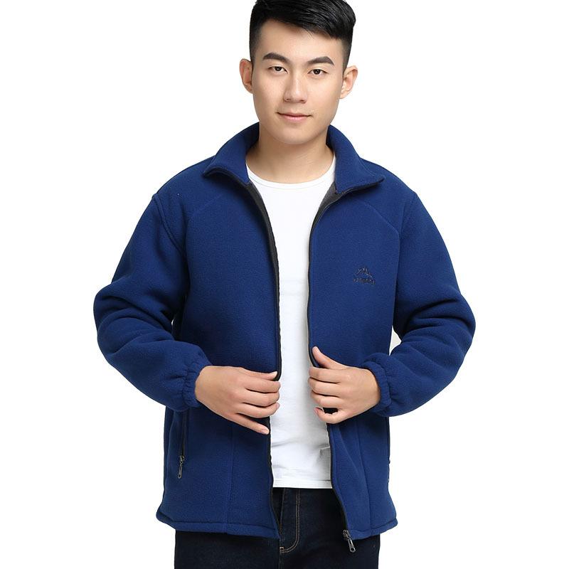 Женская утепленная куртка из флиса, флисовый топ, для мам среднего и пожилого возраста, двухсторонний флис, весна и осень-зима, новый свитер