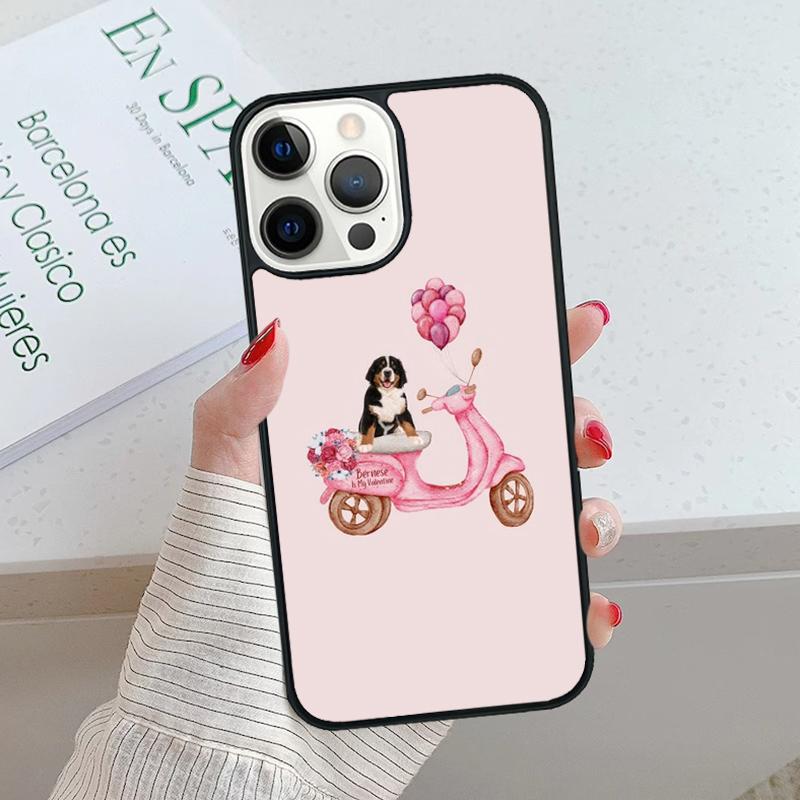 Смешной Бернский зенненхунд Чехол для телефона cover Для iPhone 17 Air 15 16 16e 14 13 12 11 Pro Max Coque Для Apple PLUS fundas