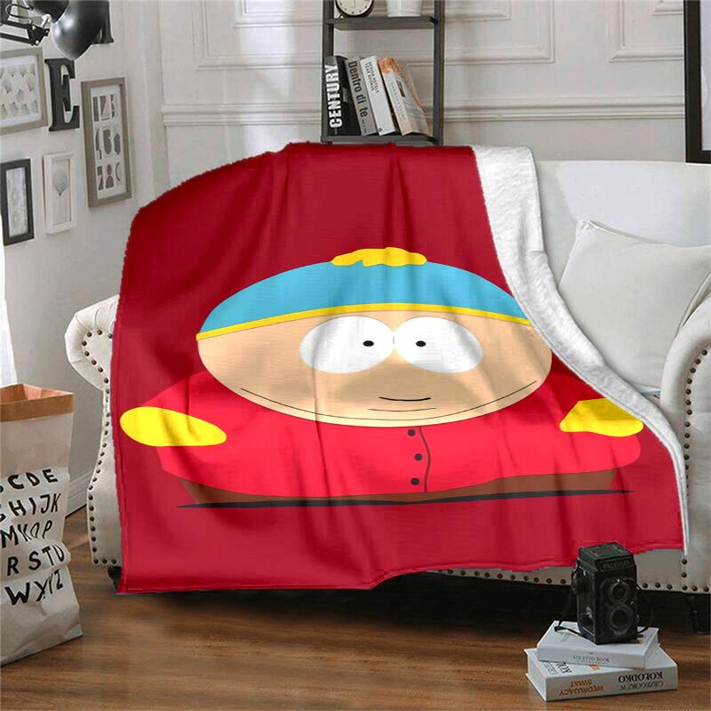 South Park Flannel Blanket Soft Warm All-Season Throw, Design for Camping, Car Travel, Hiking Sofa, Bed, Office Perfect Gift for Parties
