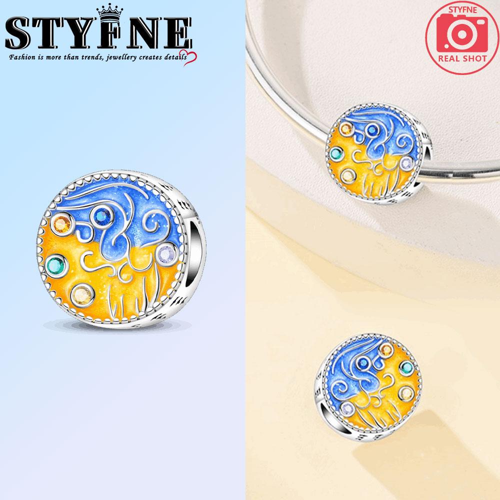 Copper Luminous Fairy Tales Dreamy Mushroom Forest Charms Beads Pendant For Original Bracelet Woman Girl Jewelry