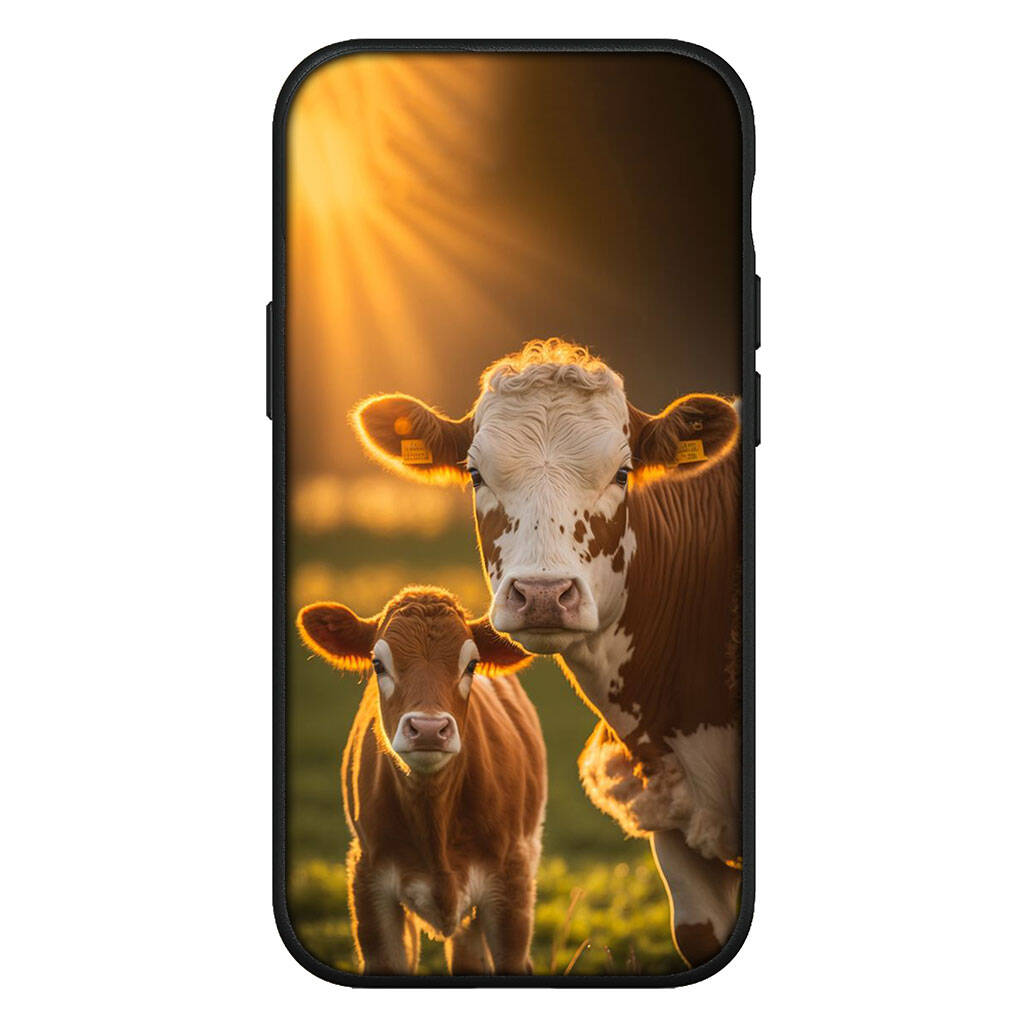Для iPhone 17 16 15 Xiaomi Poco F7 F8 X7 X6 F5C85 C75 C71 M8 Redmi Note 14 13 12 11 Pro Max 14C 13C 15C 10C 12C 9C A3 A4 Чехол для телефона Покрытие с принтом 'Корова'