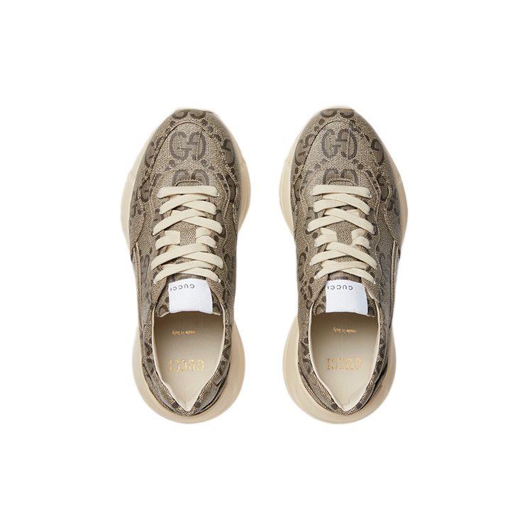 Gucci Женские кроссовки Rhyton 100 'Бежевый Монограмма' Женские 680915 UMO00 9742