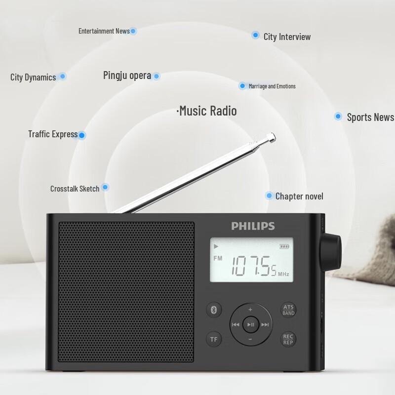 Philips TAR3378 Full-Band Radio & Bluetooth Speaker