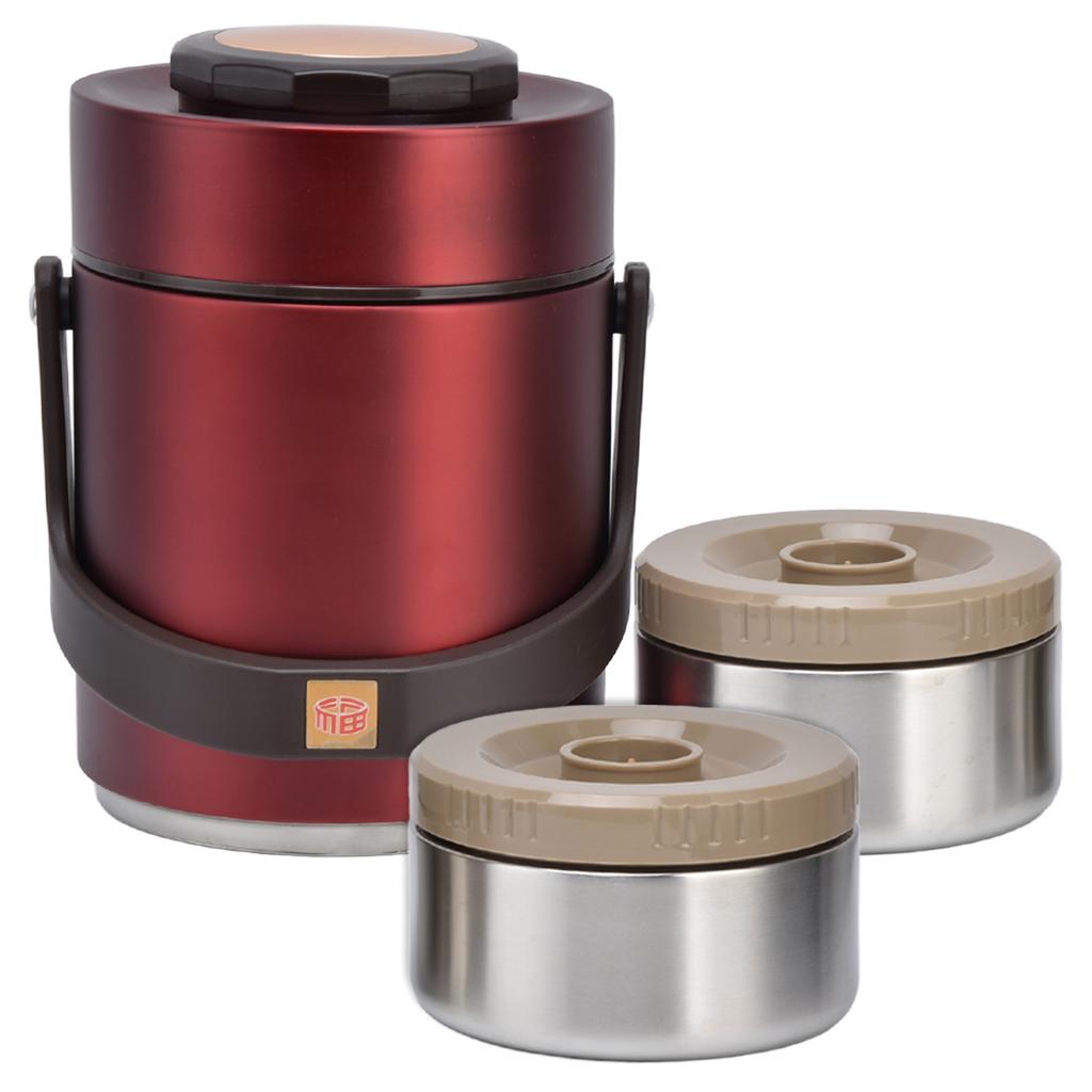 Изолированный ланч-бокс большой вместимости 1,5 л из нержавеющей стали, портативный, с вакуумной термоизоляцией, для взрослых и студентов