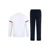 Li Ning Badminton Series Cardigan Sweatshirt And Sports Pants Set Men Sweatshirts Standard-White AWES001-4