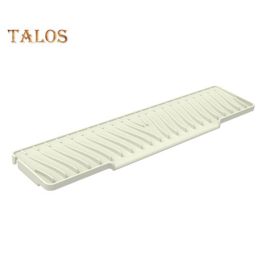 Силиконовый коврик для слива воды для кухонной раковины, противоскользящий коврик для сбора воды с полосатыми канавками