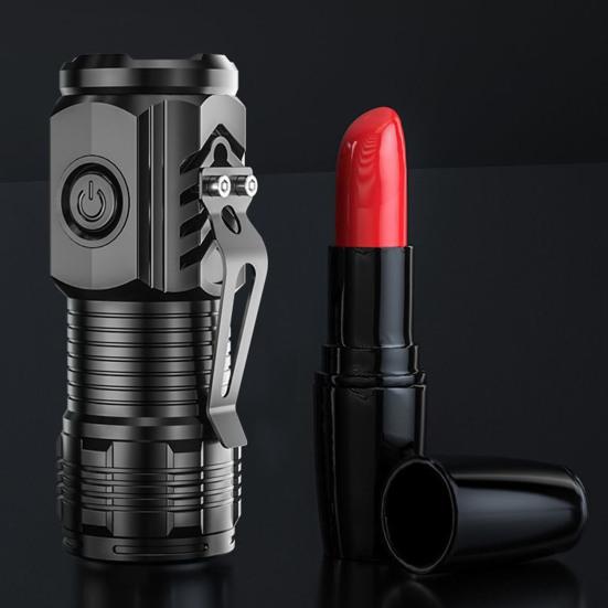 High Lumens Ultra-Bright LED Flashlight Waterproof Compact Size Portable Rechargeable Emergency Torchlight Camping Gear