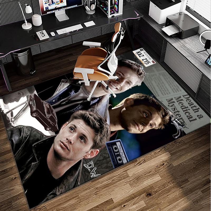 Super-natural Darkness Deliverance Office Rug Chair Mat, Game Carpet, Suitable for Front Door, Bedroom, Living Room, Desk, Holiday Gift