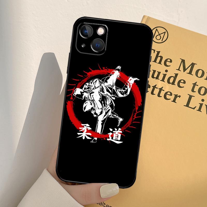 Чехол для телефона с японским боевым искусством Дзюдо для iPhone 16 15 14 13 11 12 Pro Max 13 12 mini XR 16e 15 16 Plus Полное покрытие