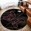 1pc Gaming Controller Round Chair mat office Area Rug - Non-Slip, Floor Mat for Office, Bedroom, and Indoor Decor p127266