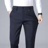 Pierre Cardin Мужские брюки прямого кроя из смесового шелка в стиле business casual