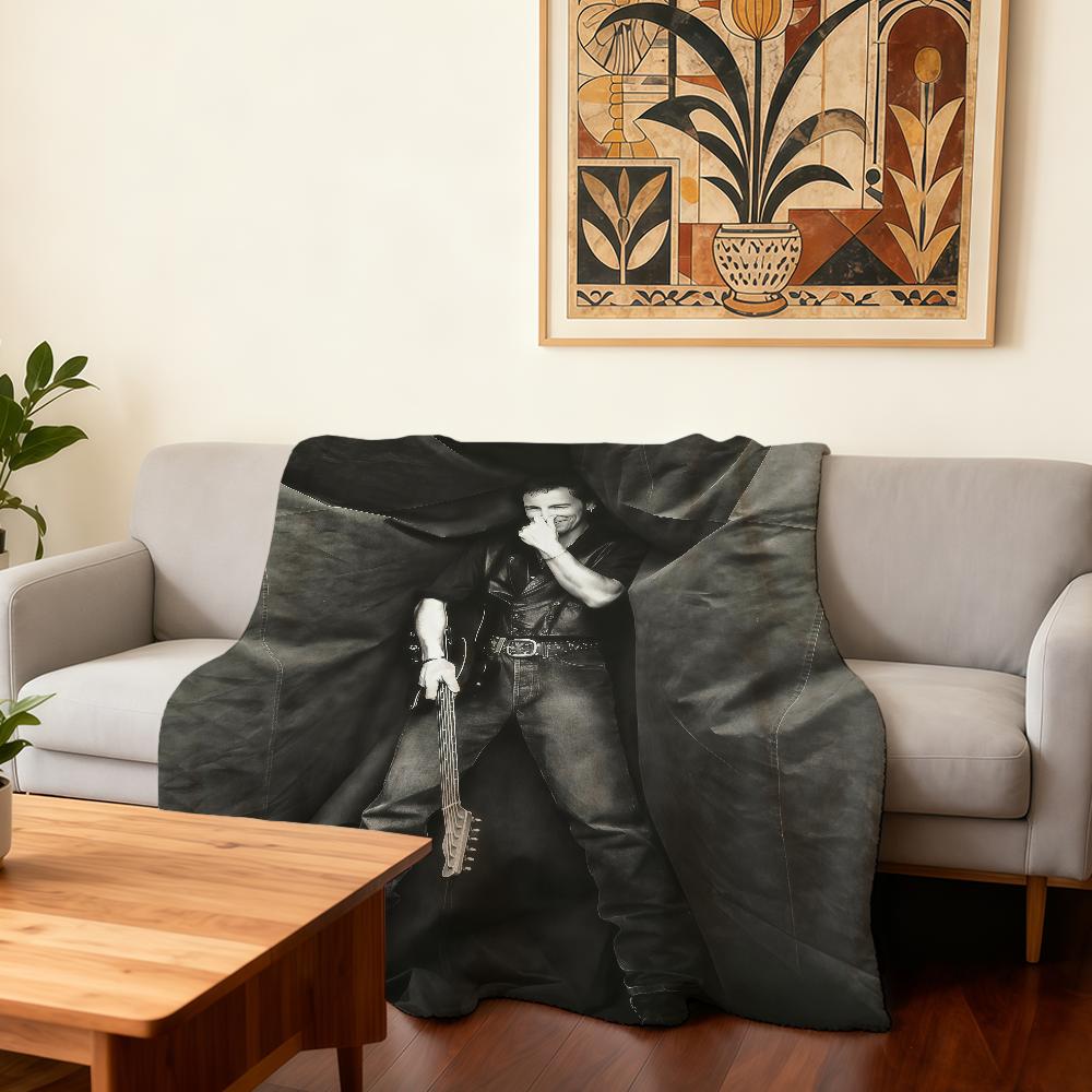 Singer Bruce Springsteen Blanket Super Warm Comfortable Plush Throw Blanket Child Home Sofa Bedroom Gift