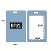 LINE FRIENDS BT21 Kpop Аниме Мультфильм Шнурок Брелок с Держателем для Карт из АБС-пластика для Карточек на Питание, Транспортных Карт и ID-Карт