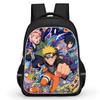 Рюкзак NARUTO 15 дюймов, легкий, с регулируемыми лямками, молодежный, для школы, для мальчиков и девочек, возраст 5-10 лет