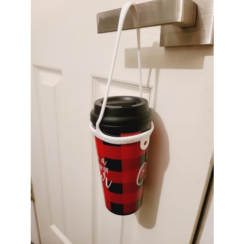 Набор из 2 силиконовых подстаканников для напитков, идеально подходит для кофе из магазина шаговой доступности, путешествий, спорта, активного отдыха, фестивалей и многого другого, включает держатель для соломинки для Co