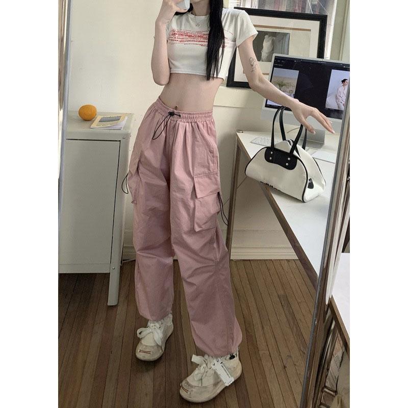 Danmo Y2K Women Sweatpants Wide Leg Joggers Trousers Clothes Streetwear Cargo Korean Harajuku Baggy Parachute Pants Plus Size