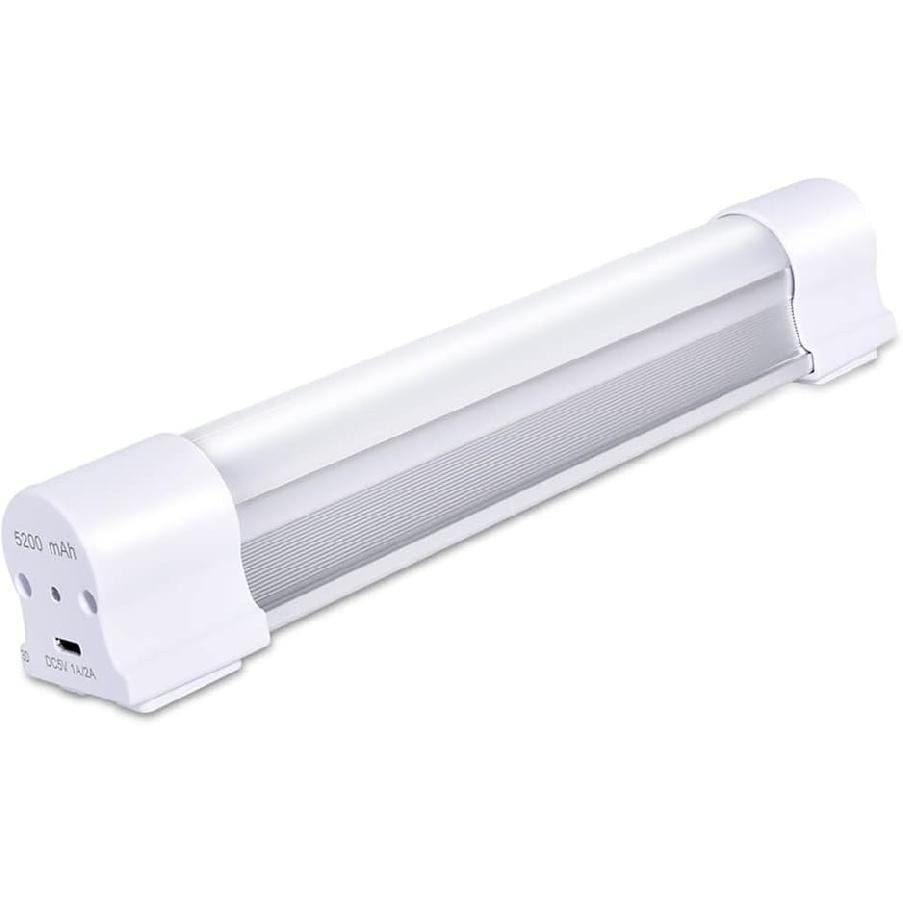 LETOUR Rechargeable Light LED Tube Magnetic Light 4000Lumens 5200mAh 5 Levels Dimming Camping Lantern USB Rechargeable Portable Lights with 2 Magnets