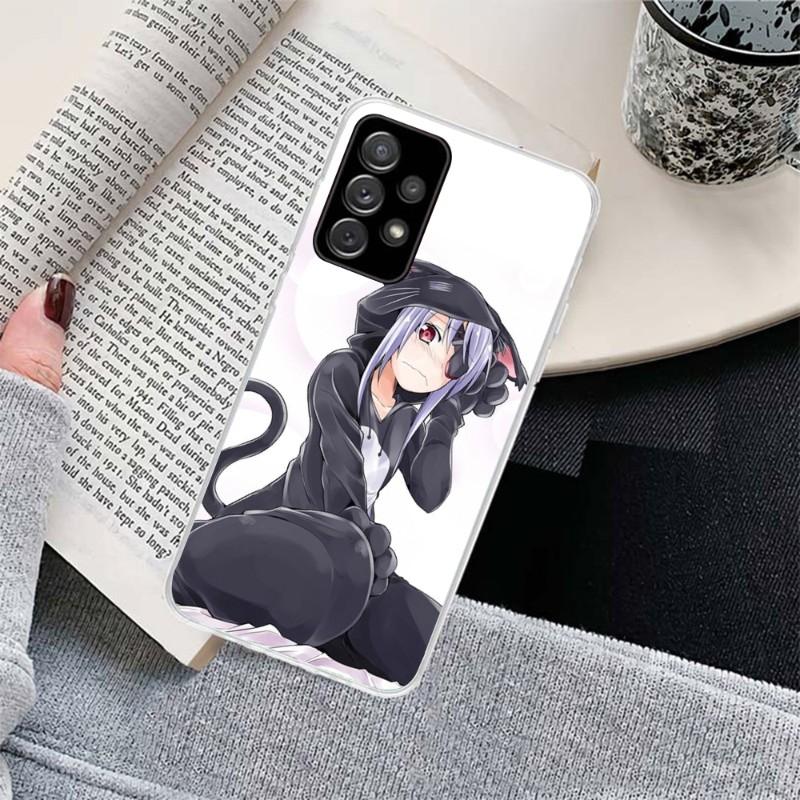 Чехол для телефона Girl Infinite Stratos для Samsung Galaxy S10 S21 S22 Plus Ultra A91 A51 A21S A12, прозрачный чехол для телефона