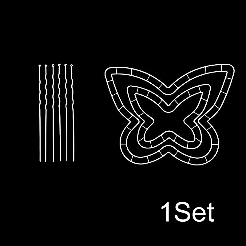 1 комплект упаковочных инструментов, модный ПВХ упаковочный материал своими руками, подставка для букета на День матери, цветочная композиция в форме бабочки