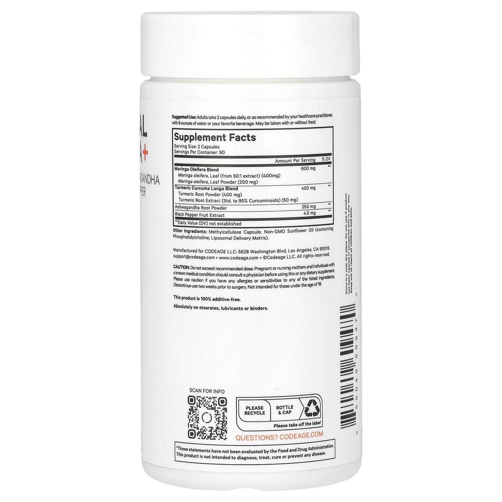 Liposomal Moringa+, 180 Capsules