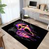 Scream Mask Horror Art Carpet For Playroom Bedroom Living Room Sofa Home Decorkids Game Area Rug Nonslip Floor Mat