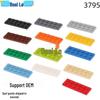 Образовательные строительные блоки CrossMOC: Пластина 2x6 Совместимая с Lego 3795