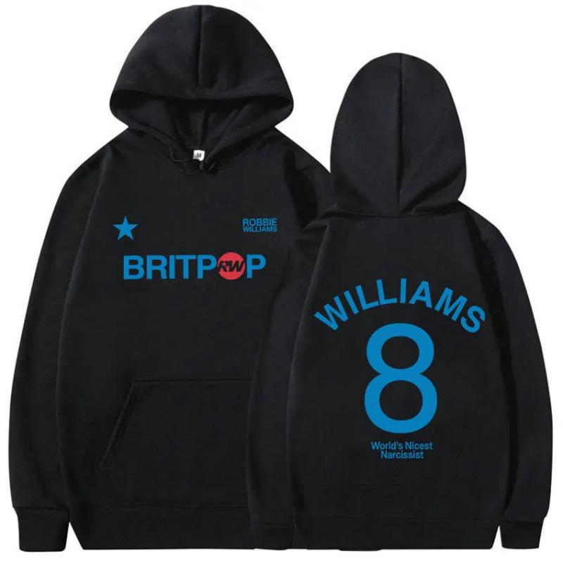 Robbie Williams Britprwp 8 Tour  Print Hoodi
