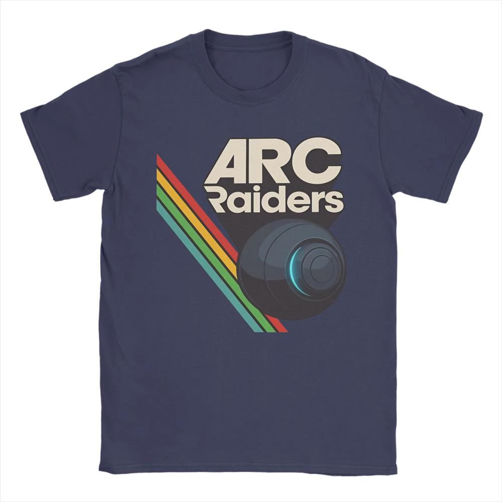 Новые винтажные футболки с принтом персонажей Arc Raiders для мужчин и женщин, мужские, хлопковые, с коротким рукавом, с круглым вырезом, летняя модная одежда