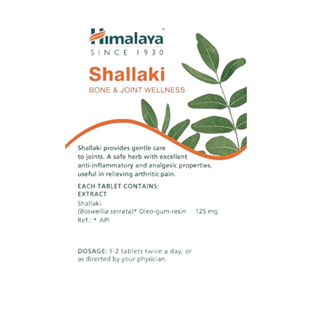Himalaya Шалаки Таблетки для облегчения боли 125 мг Экстракт босвеллии Здоровье суставов Противовоспалительное средство 60 таблеток Упаковка из 2