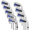 MAZEL Golf Club Iron Set One Length Iron Set Shaft Right and Left Handed Single Length 9 Piece Set No Only S Right Carbon/Steel 4-SW Men's Bag/Clubs