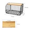 2 Set Stackable Wire Basket with Openable Top for Kitchen Counter Pantry Organizer Storage Bin for s Potatoes Fruits Veggies Br