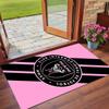 Anti‑Slip Crystal Velvet Floor Rug, Inter Miami Cf Design Carpet for Indoor Living Bedroom Home Decoration