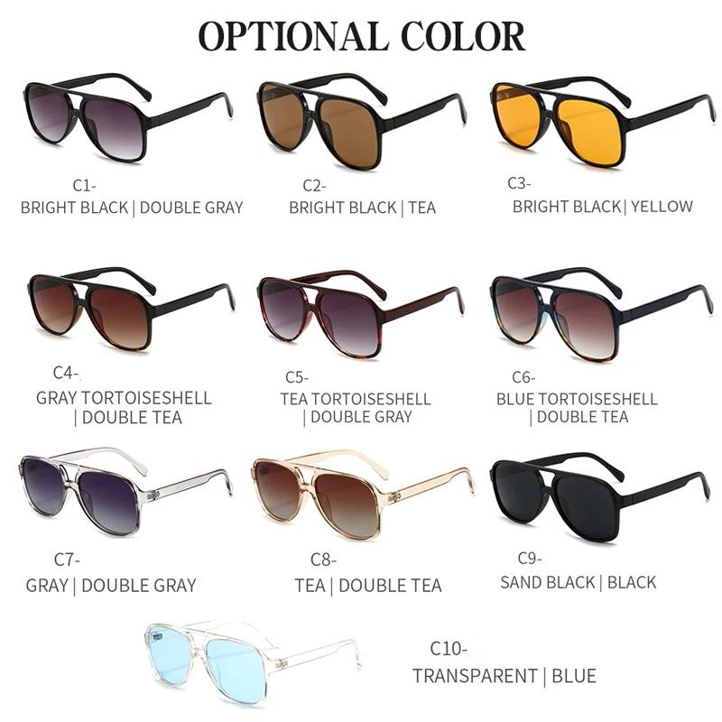 Classic Brand Polarized Sunglasses For Men Women Vintage Oval Frame Goggle Driving Night Vision Eyewear UV400