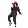 Winter Unisex Carnivorous Flower Onesie Pajamas Flannel One Piece Sleepwear Long Sleeve Hooded Christmas Pjs