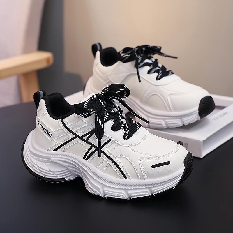 Детские кроссовки с крупной сеткой - Стиль Весна/Осень 2026, Универсальные и модные повседневные туфли для мальчиков и девочек младшего школьного возраста