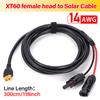 Solar Charging Cable XT60 Adapter 14AWG Solar Panel Connector Cable 3M Extension Cord For Battery Pack Connection Sheath Wire