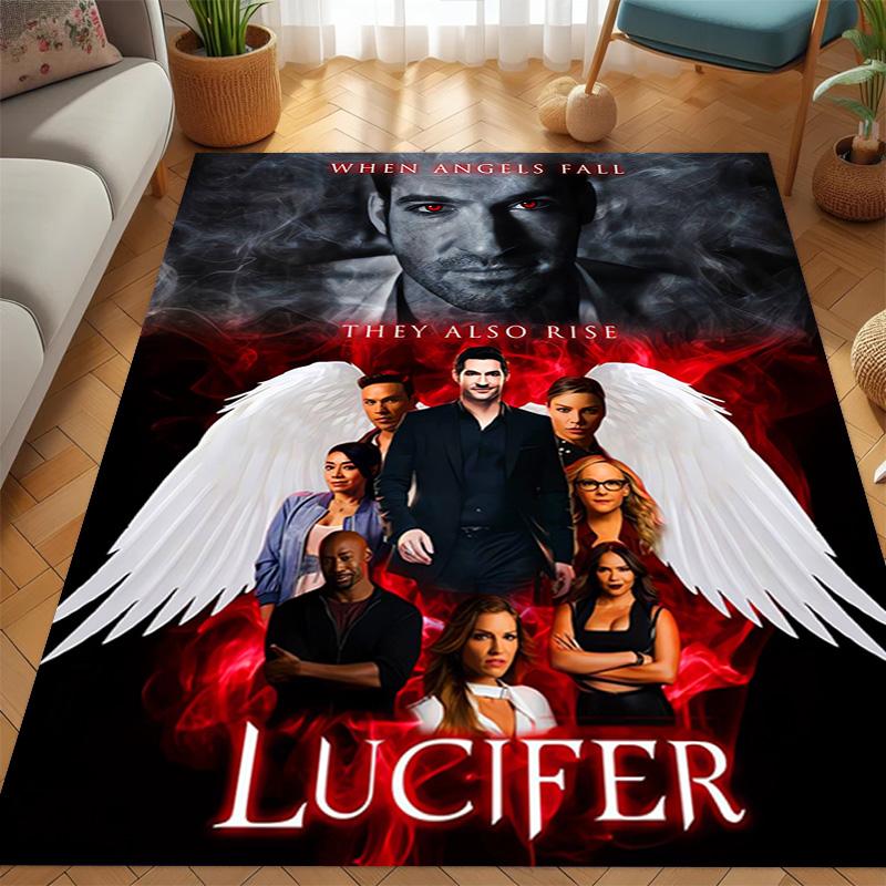 Fiery Romance: Love Amidst Flames carpet floor mats printing Fashion Protective pad Dormitory decoration
