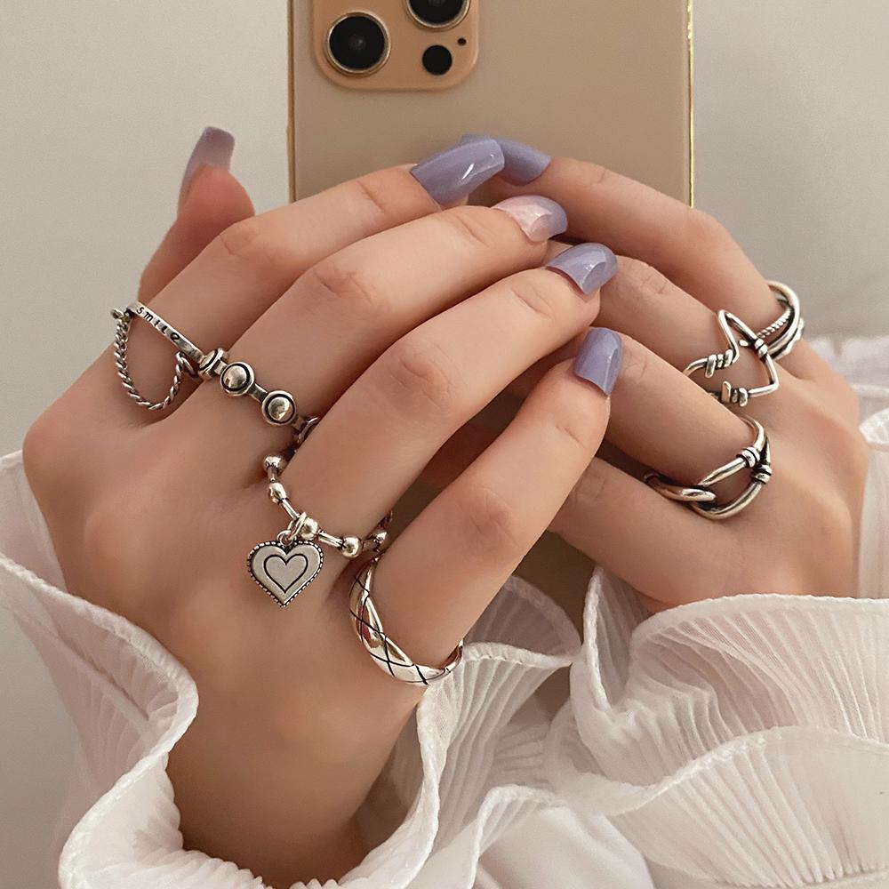 Модное любящее темпераментное элегантное кулонное кольцо женское полое резное ювелирное кольцо