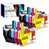 Compatible Ink Cartridge - DOUGLAS LABORATORIES - LC422XL - Multi-color - Pack of 4 - 3000 Pages