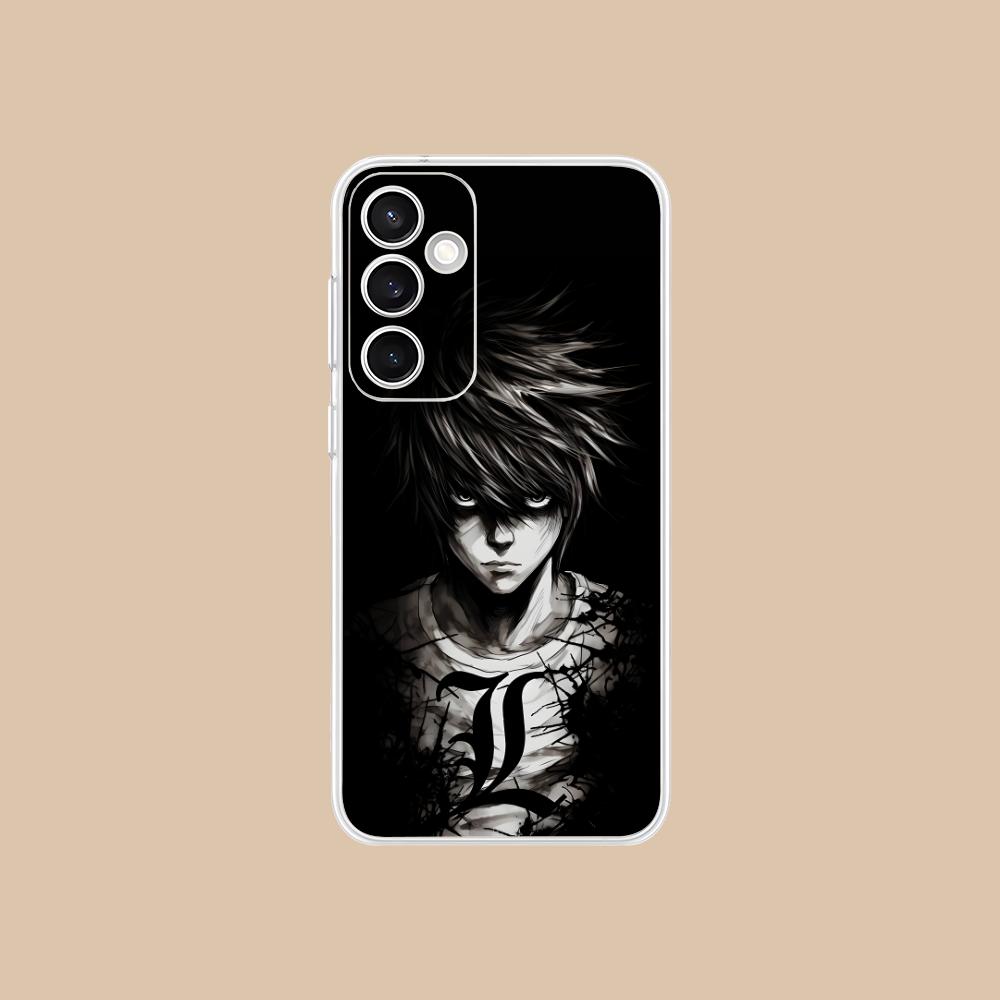 Чехол для мобильного телефона Death Note L Lawliet для Samsung Galaxy S25 S24 S23 S22 S21Plus FE Ультрапрозрачный Цветной Чехол Чехол Красивый
