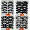 Beauty Eye Makeup Tools Criss-cross Thick Long False Eyelashes Wispies Fluffies 8D Mink Hair