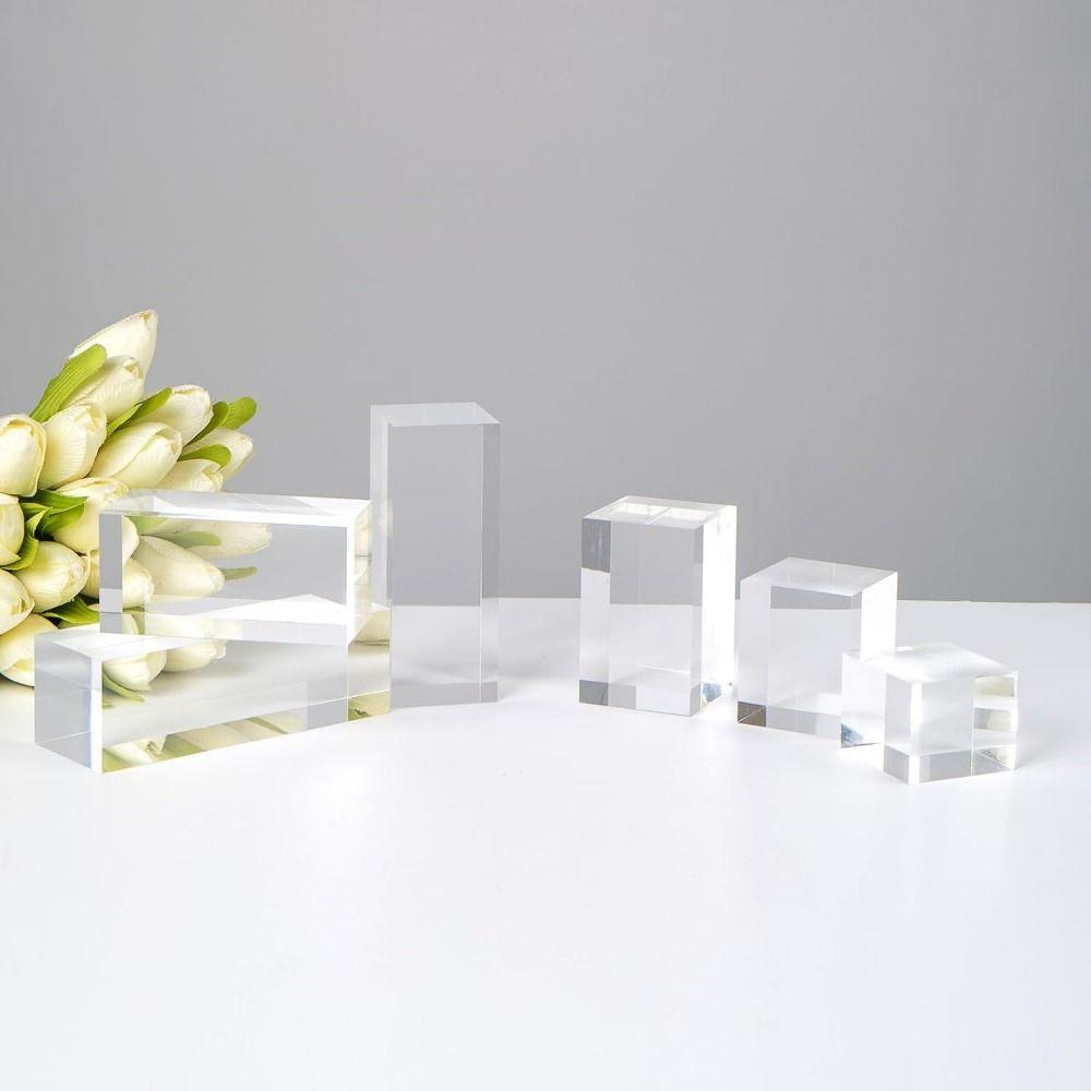 Твердый акриловый куб подставка блок K9 хрустальные поделки пьедесталы фигурки