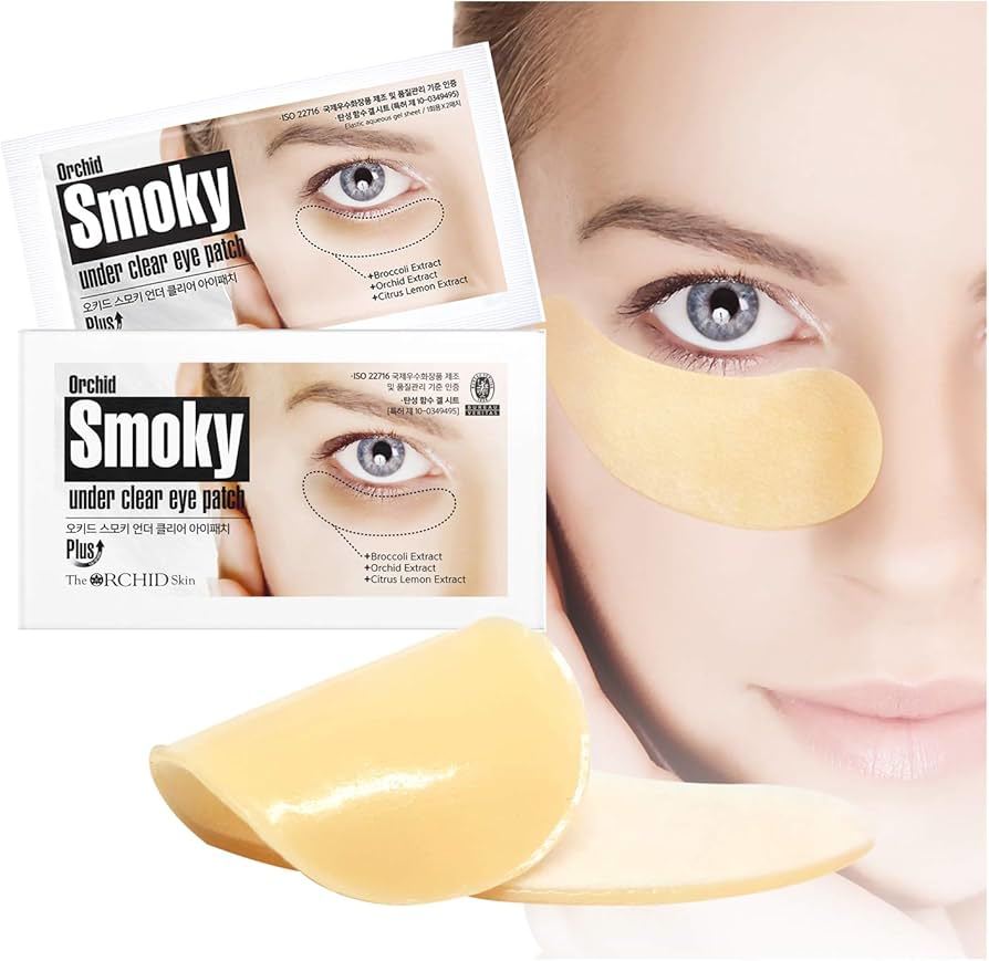The ORCHID Skin - Orchid Smoky Under Clear Eye Patch 2pcs / Brightening, Moisturizing, Korean Cosmetics, Kbeauty