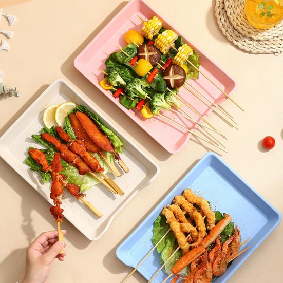 Serving Tray BPA Free Multi-Function Crack Resistant Easy To Clean Space-saving Food Display Reusable Reusable