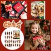 Yousheng Christmas Dog Advent Calendar 24 Days Acrylic Hanging Ornaments Festive Themed Charms Countdown Decorations