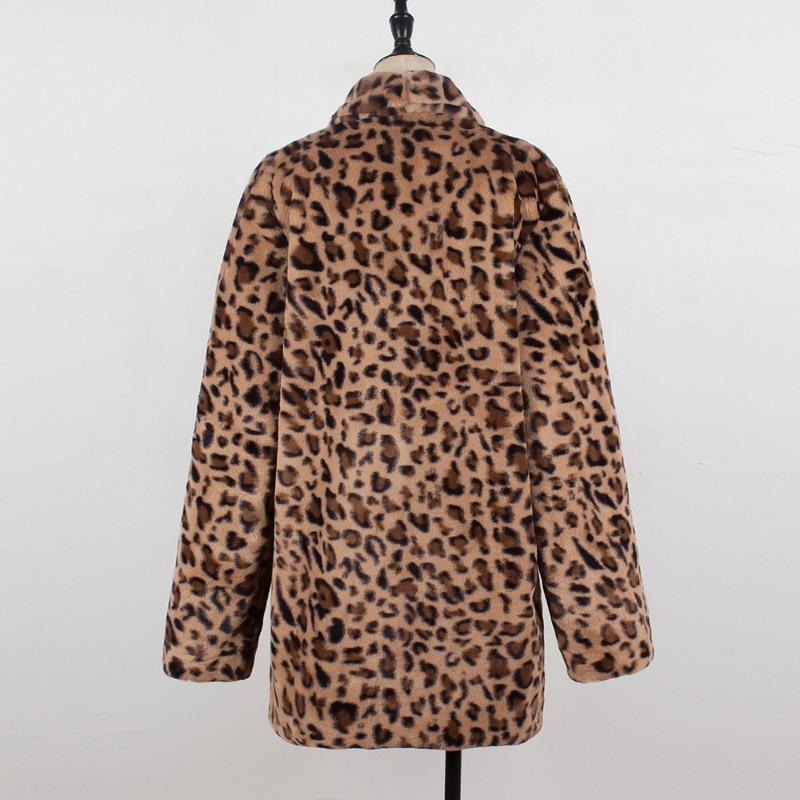 2 женских осенне-зимних новых костюма с воротником, леопардовый принт, пальто из искусственного меха, топ, женский, универсальный, модный, ретро