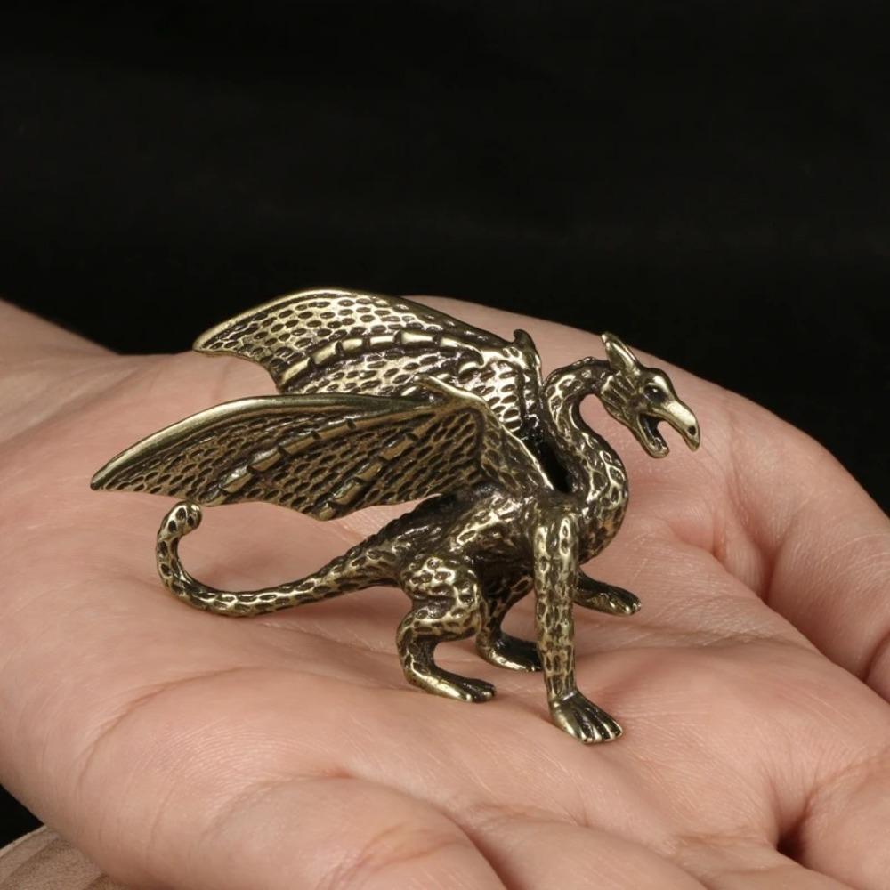 Chinese Mythical Pterosaur Dragon Ornament Mythical Beast Figurines Home Desk Decorations