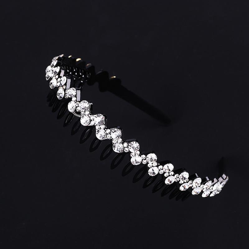 Повязка для волос унисекс с ободом, повязка на голову для мужчин и женщин, спортивная повязка для волос, обруч, металлическая двойная челка, аксессуары для волос с цветами