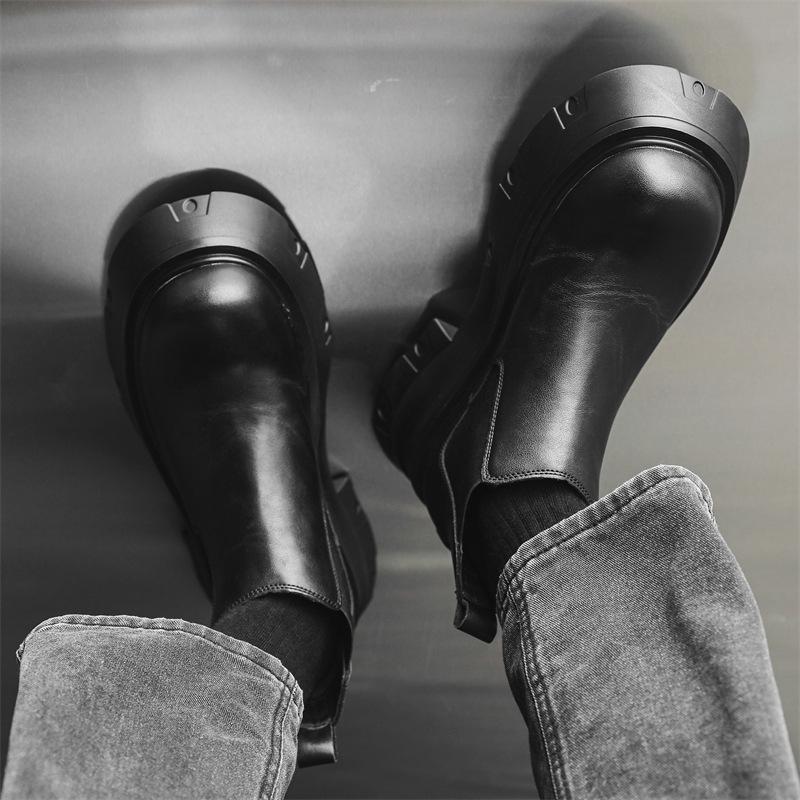 Ботинки Челси с заостренным носком на высокой платформе, ботинки Wizard, мужские и женские, одинаковые ботинки Martin 66627-M